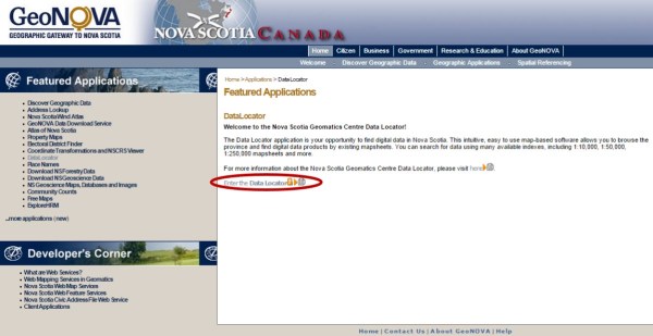 Enter the DataLocator